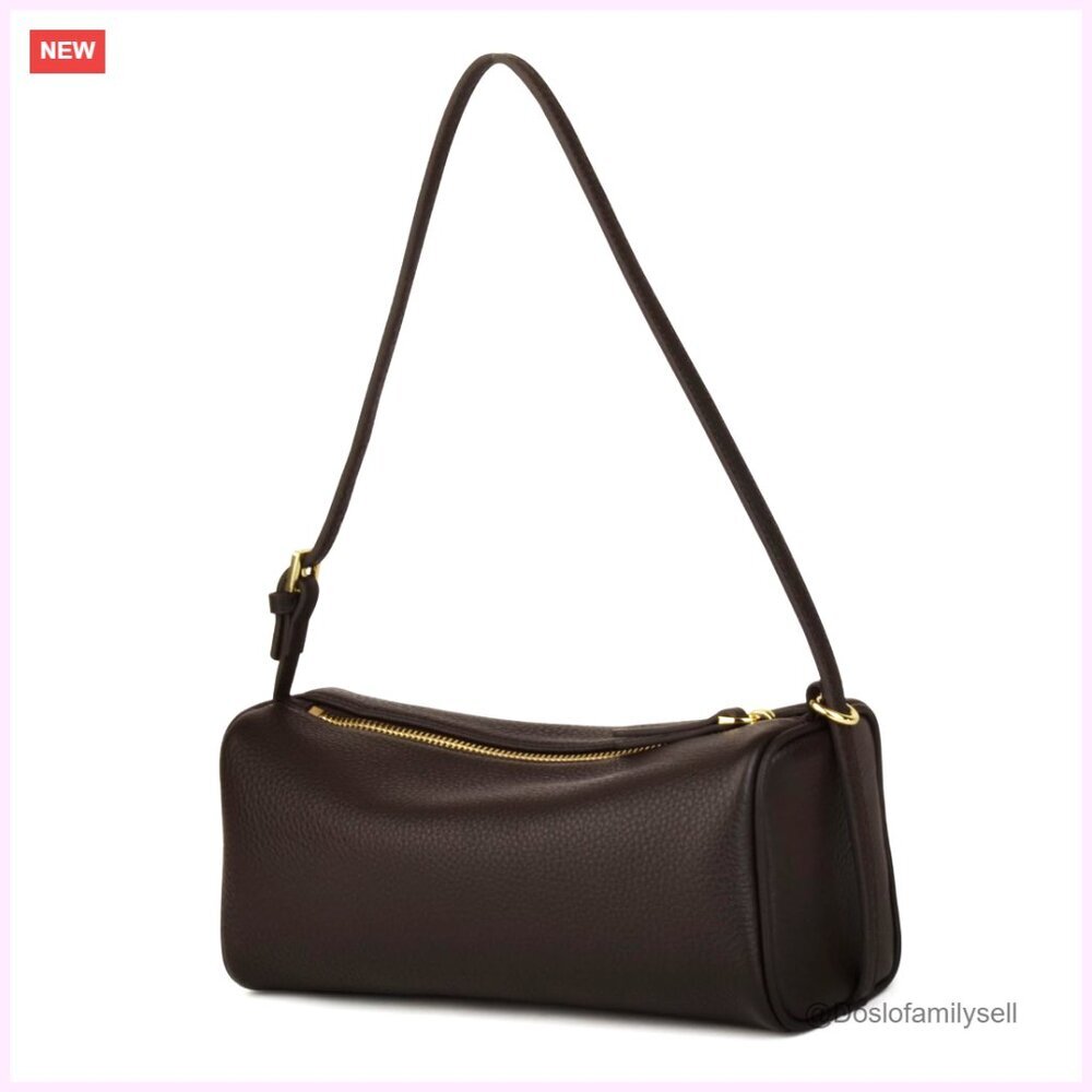 Premium Full Grain Leather Crossbody Hobo Bag with Adjustable Strap